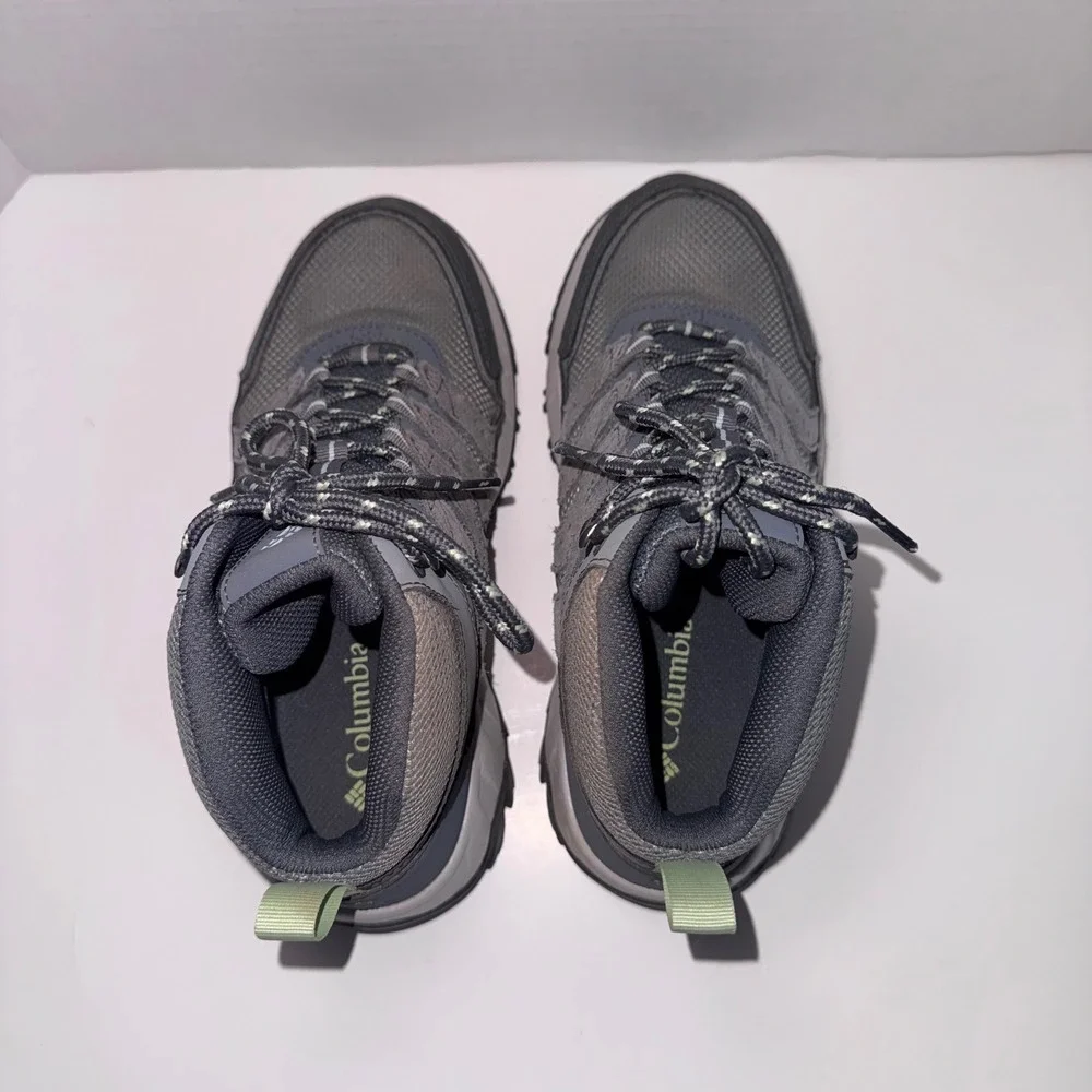 Columbia Women's Strata Trail Mid Waterproof Hiking Boots Grey/Slate Size 7.5